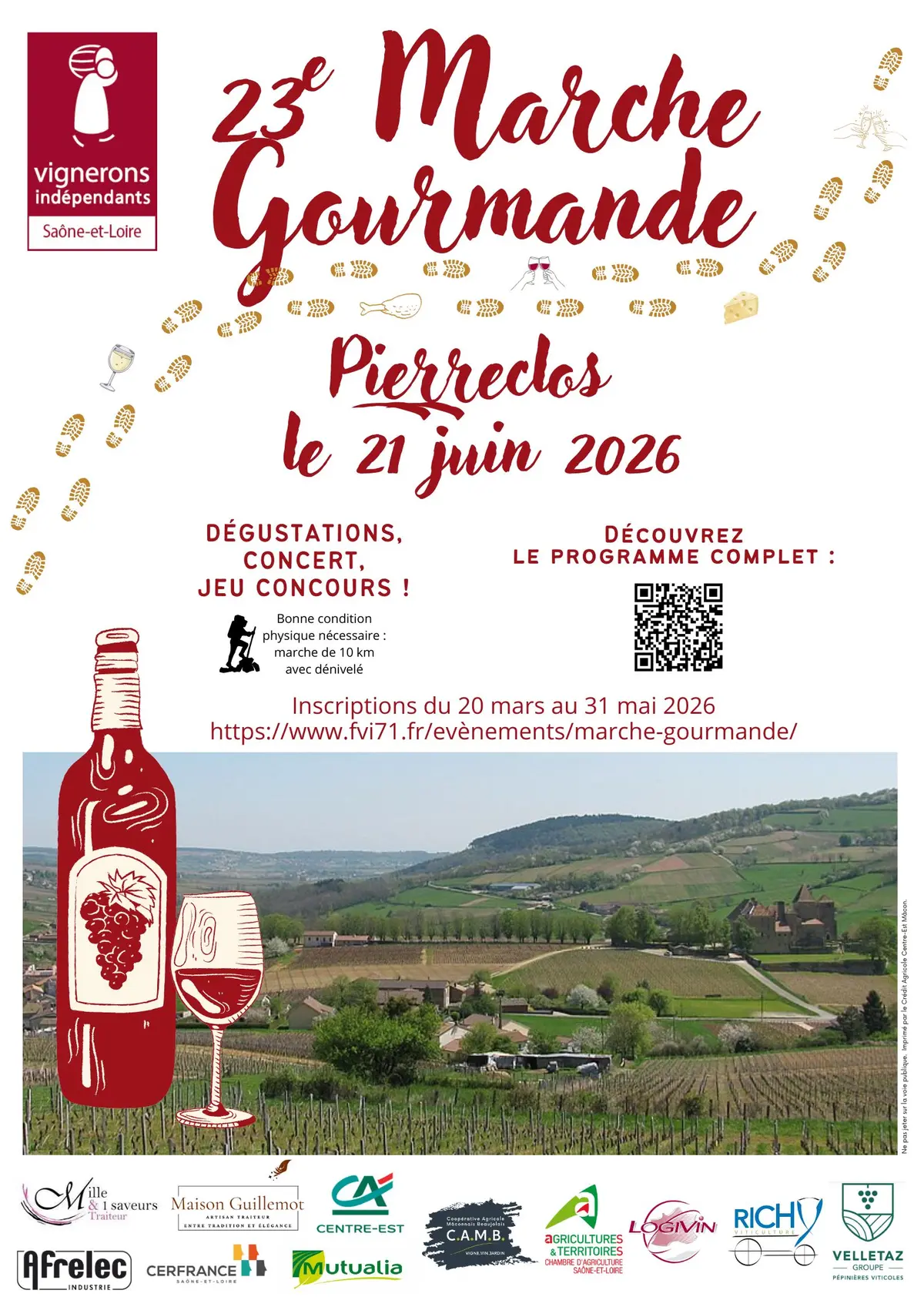 Marche gourmande : vins et gourmands en promenade