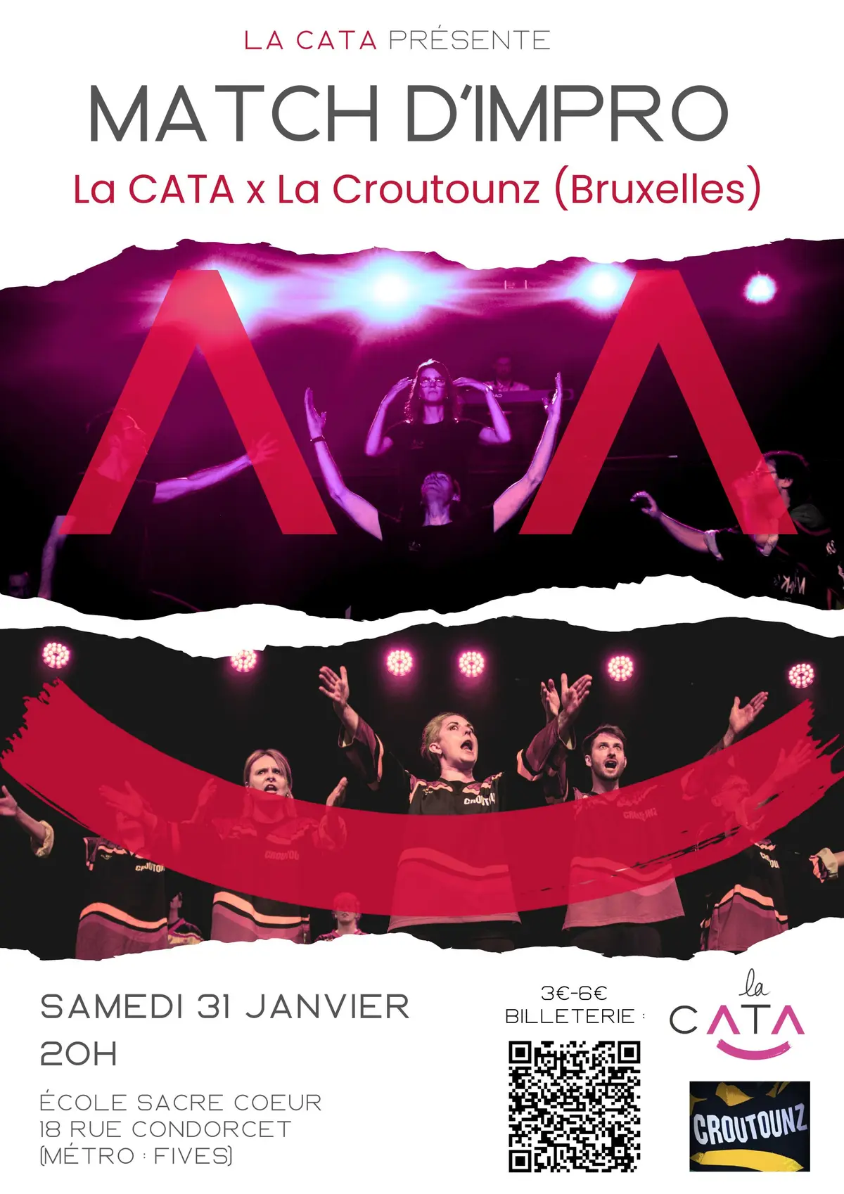 Match d'impro La Cata x La Croutonz (Bruxelles)