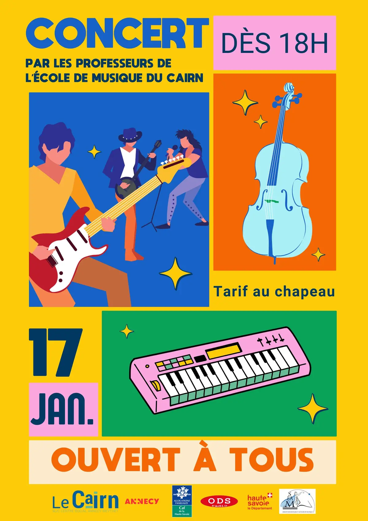 Concert par les professeurs de l'école de musique du Cairn