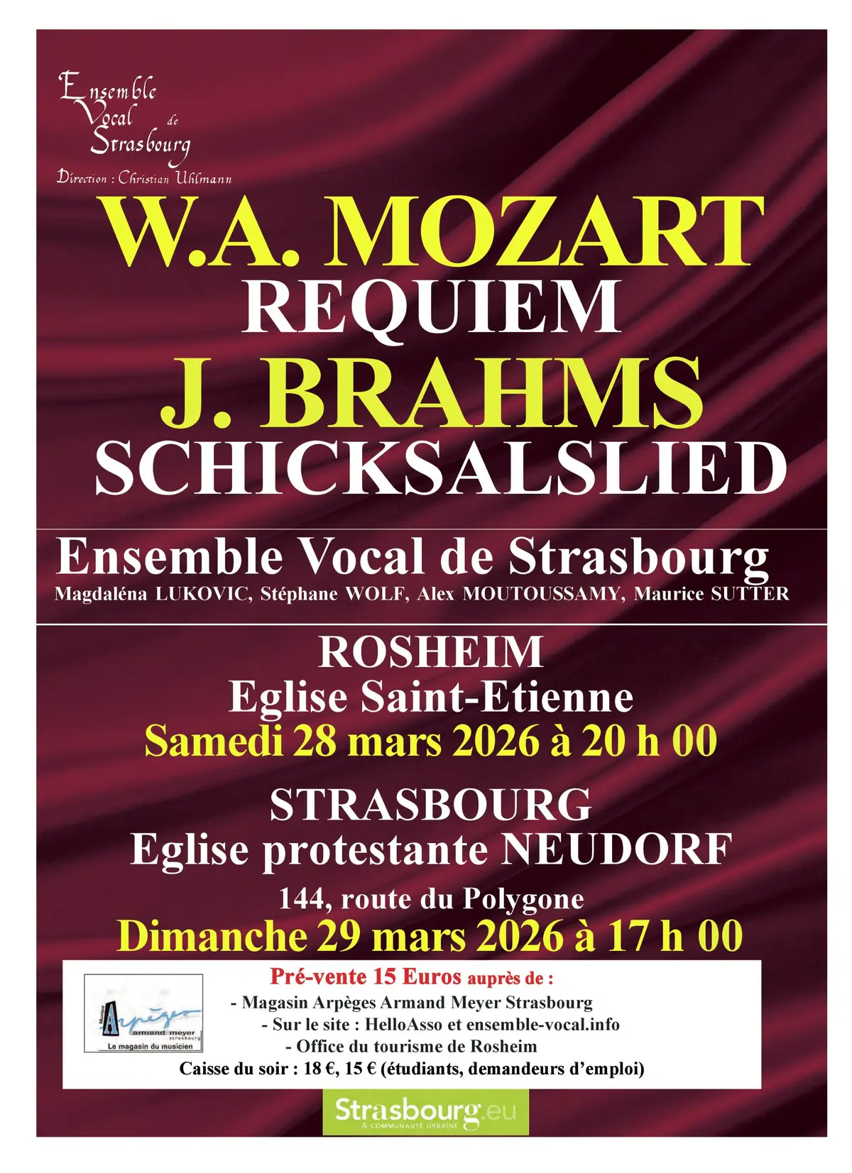 Concert de l'ensemble vocale de Strasbourg