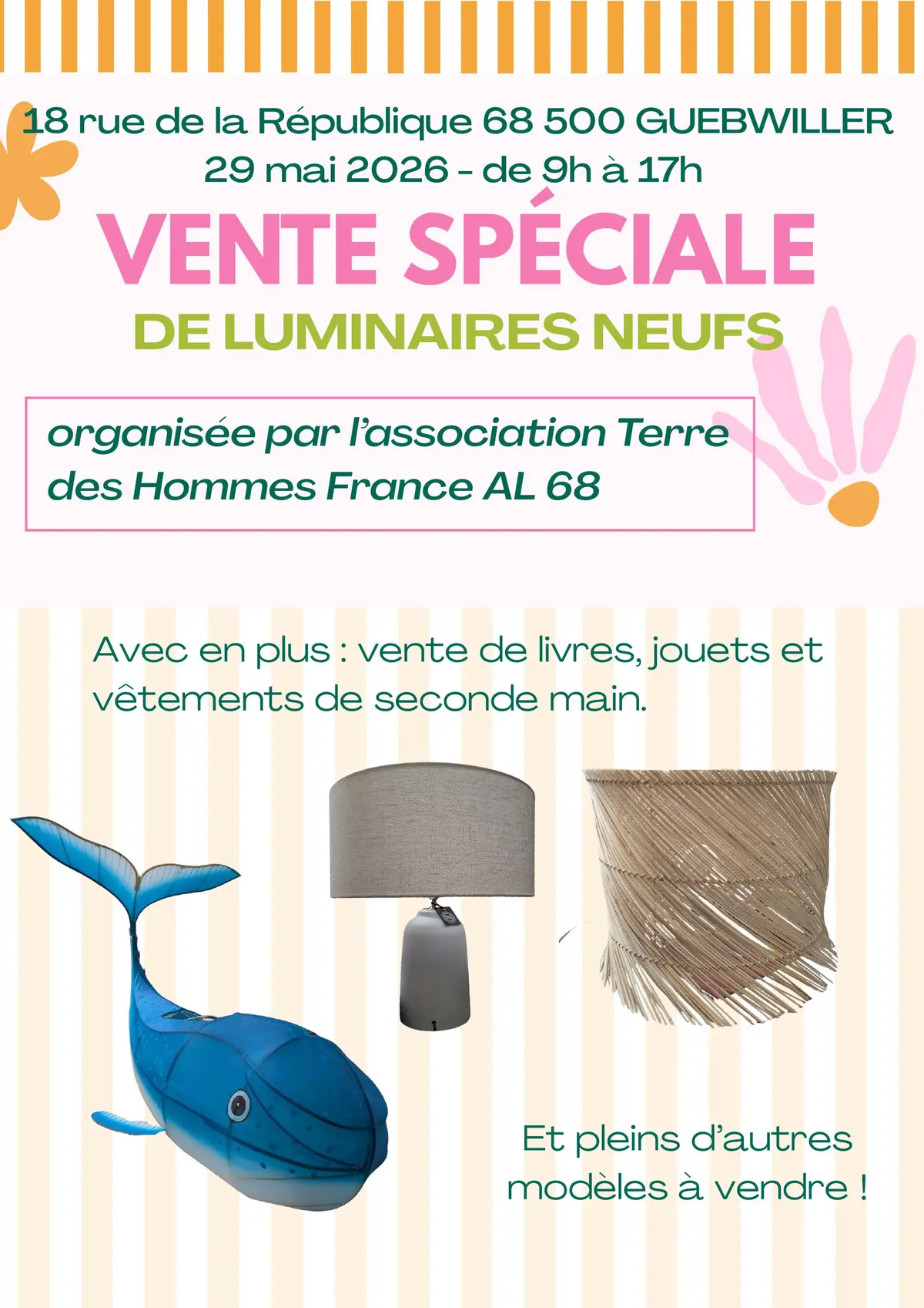 Vente de luminaires neufs