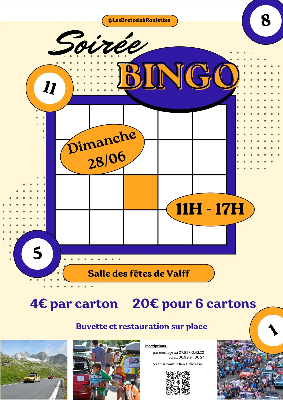 Jouez solidaire ! Grand Loto-Bingo des Bretzels à Roulettes