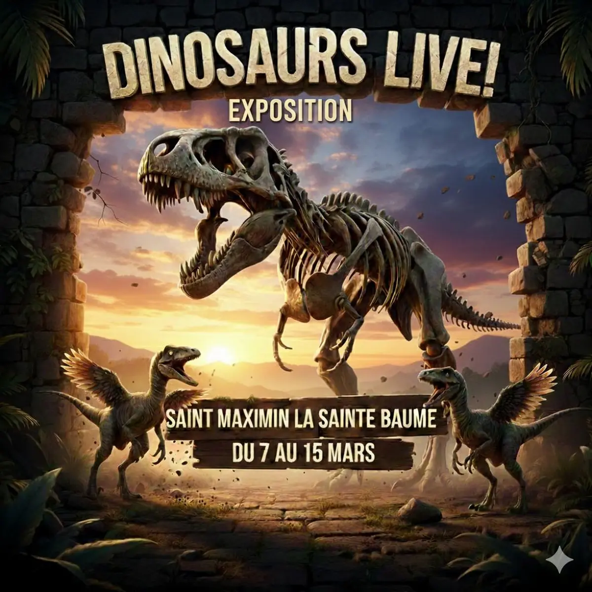 Exposition dinosaures à St maximin la sainte baume 