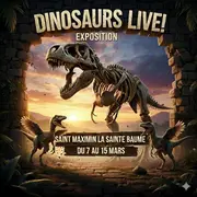 Exposition dinosaures à St maximin la sainte baume 