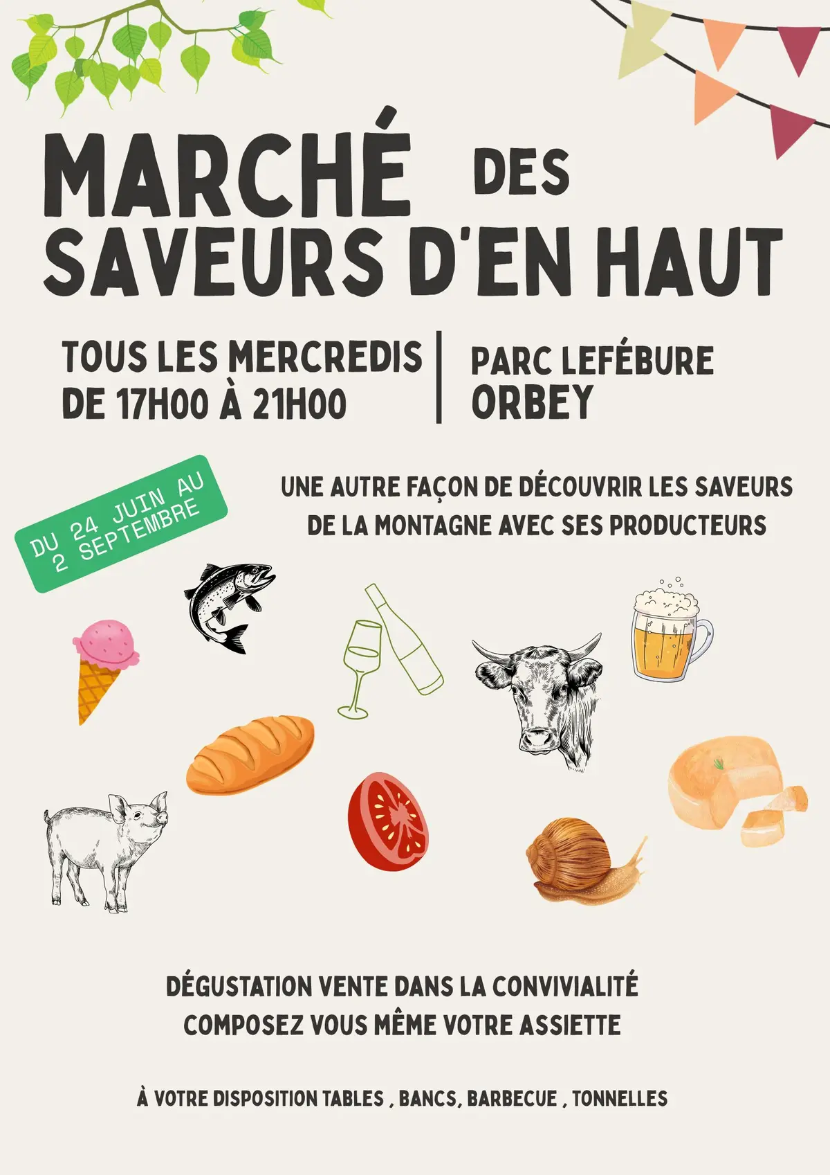 Marché des saveurs d'en haut