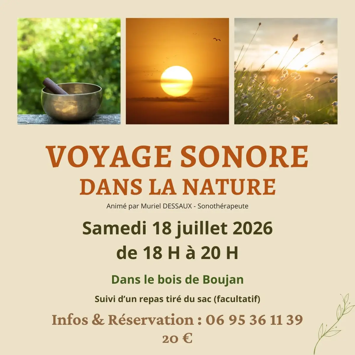 Voyage Sonore dans la nature près de Béziers
