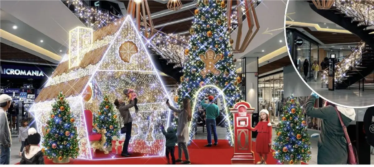 Aushopping V2 dévoile “Noël à croquer” : décor enchanteur et fabrique gourmande