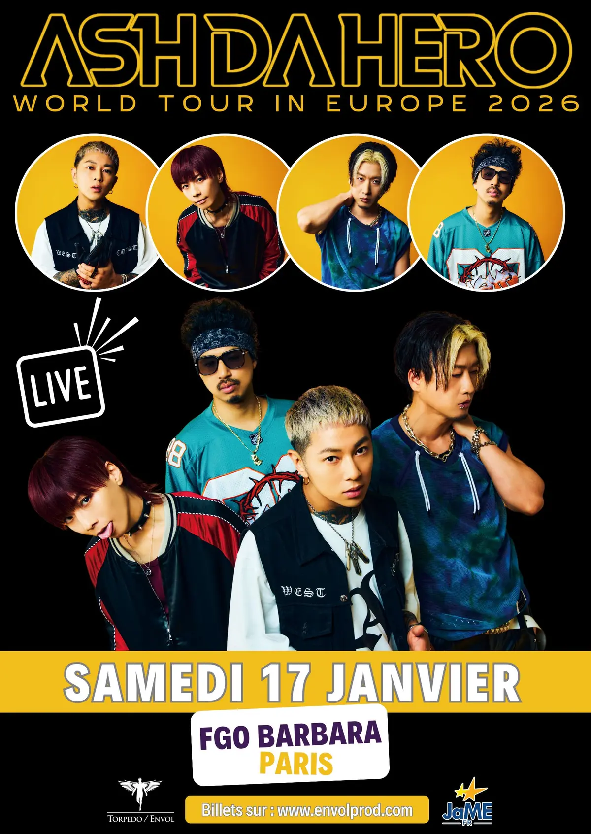 ASH DA HERO - World Tour in Europe 2026