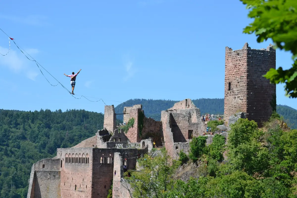 HIGHLINE : Nouveau record d’Alsace à Ribeauvillé