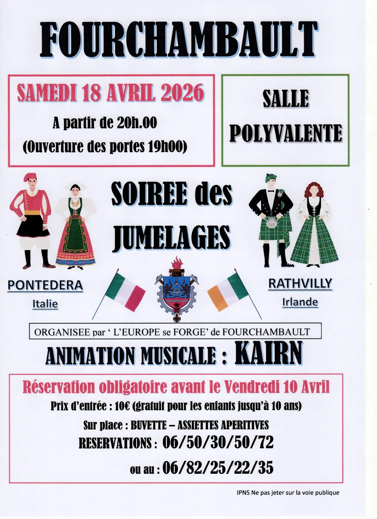 Soirée des jumelages à Fourchambault 