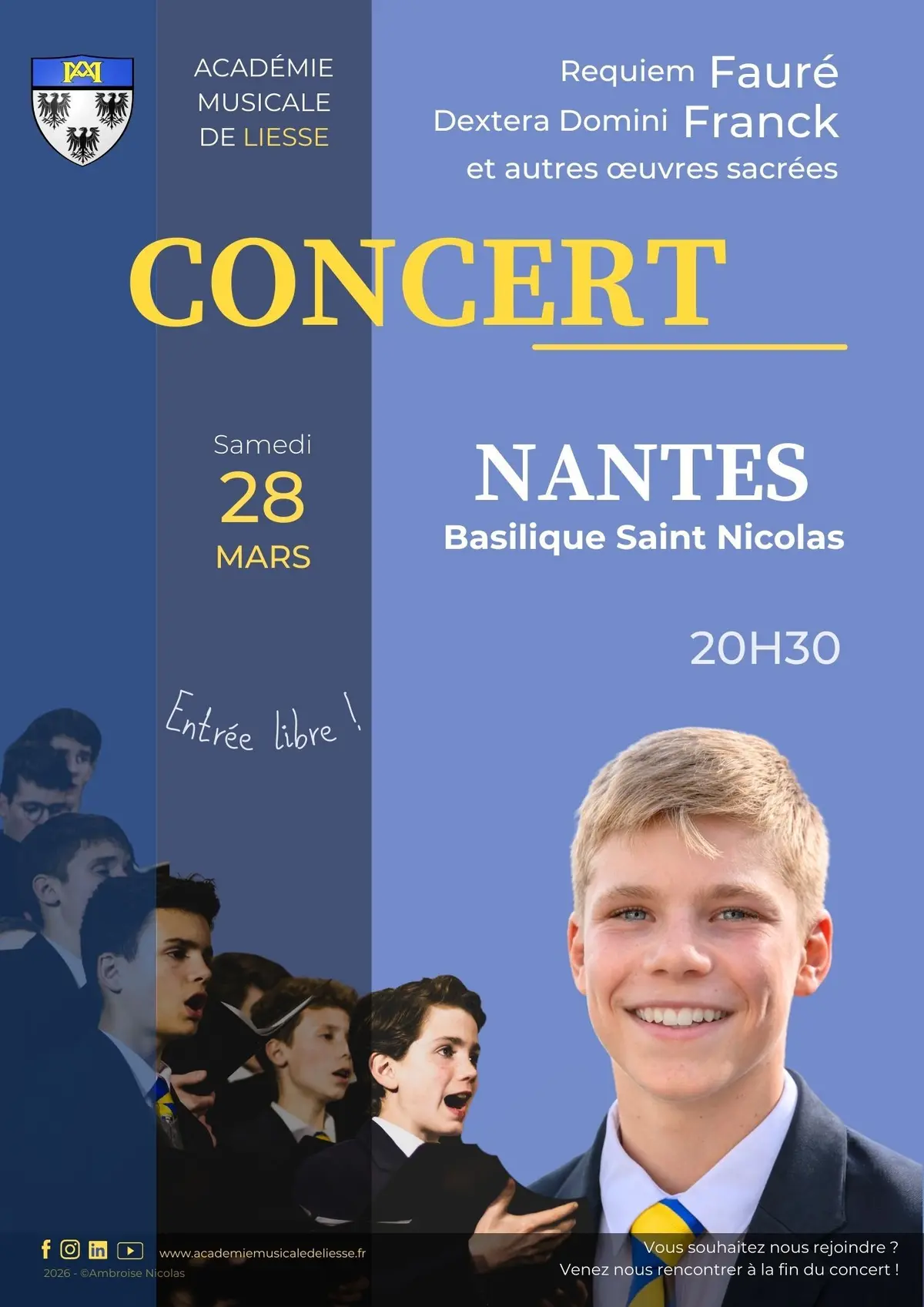 Concert d'œuvres sacrées