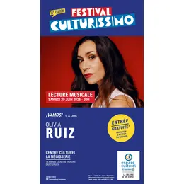 Festival Culturissimo - Lecture musicale d'Olivia Ruiz
