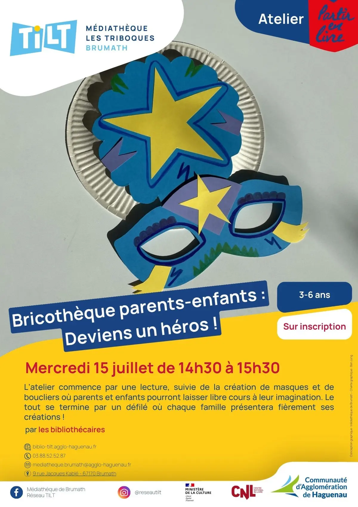 Bricothèque parents-enfants : deviens un héros !