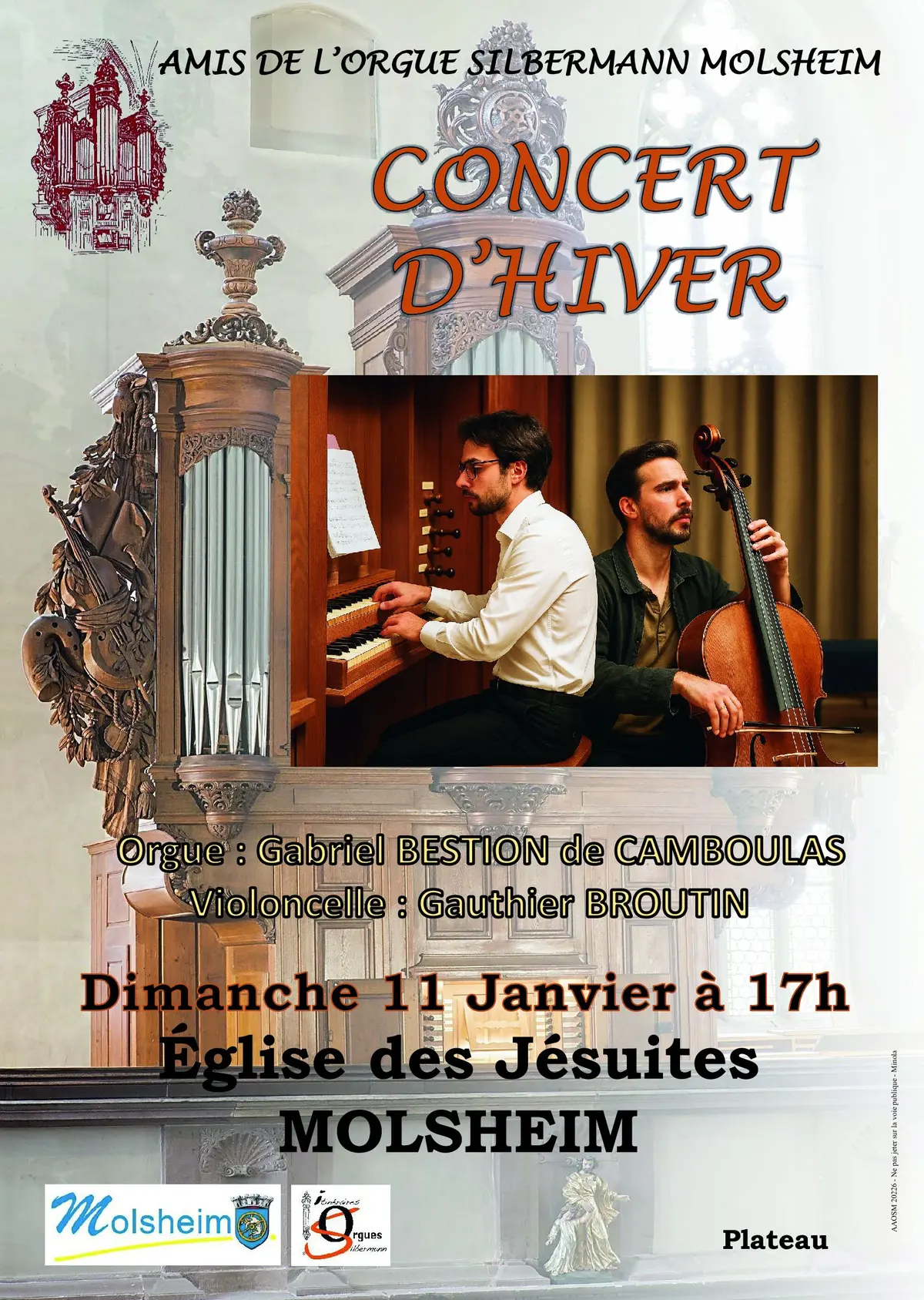 Concert d'Hiver - Orgue & Violoncelle