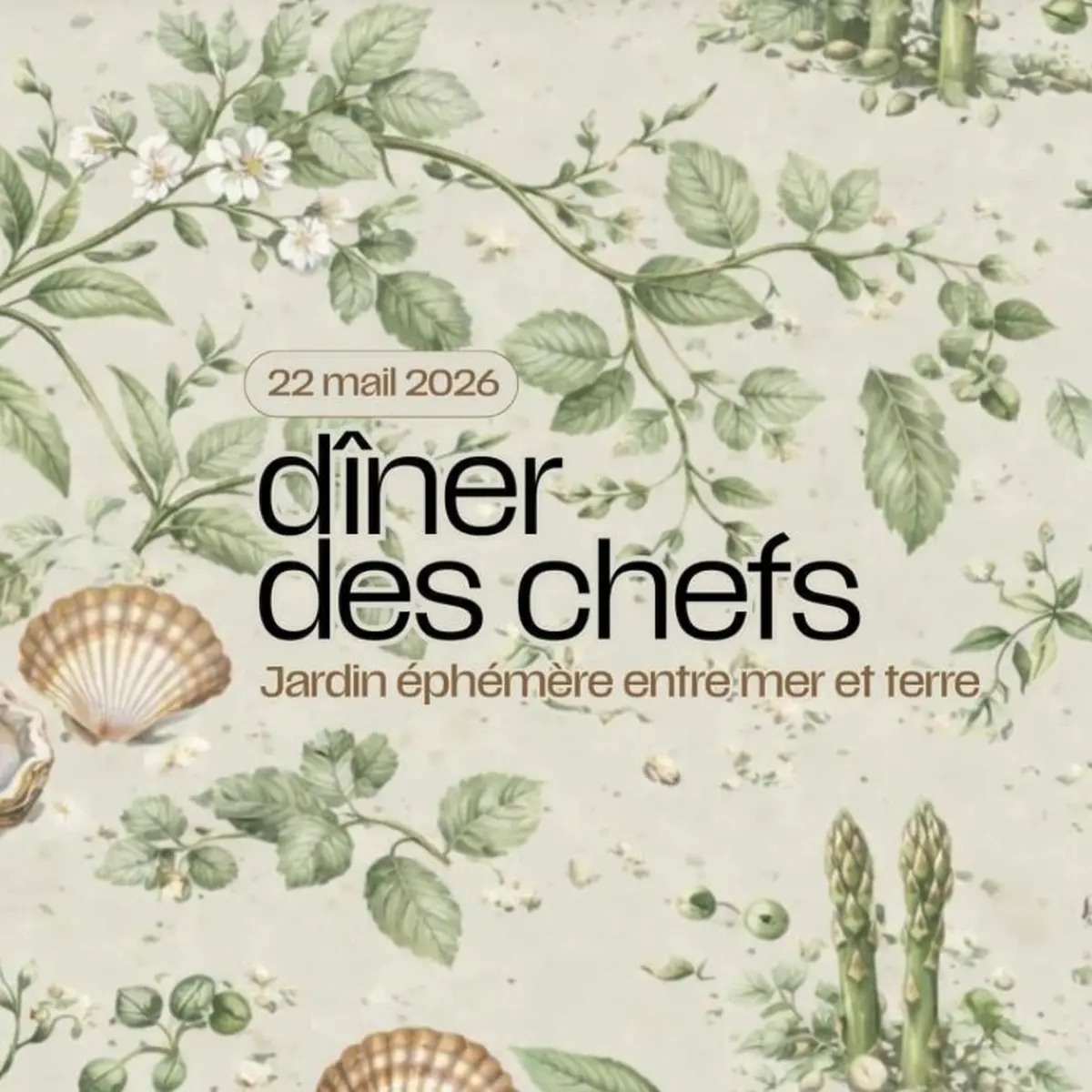 Dîner des chefs • Jardin éphémère entre mer et terre • reporté