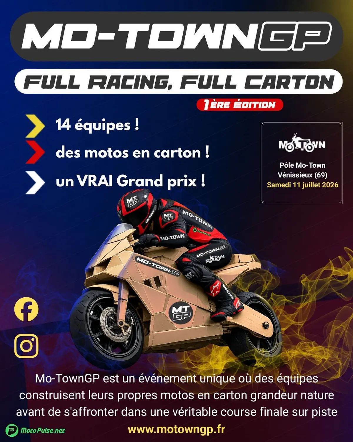 Mo-TownGP : la course de motos en carton la plus folle de la région lyonnaise