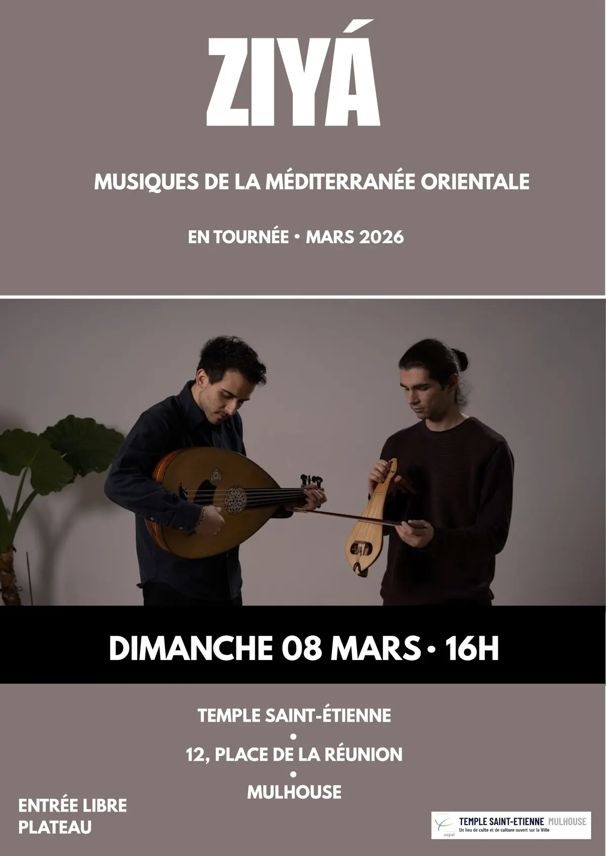 Concert - Par L'Ensemble Ziyá - Musiques de la Méditerrannée orientale