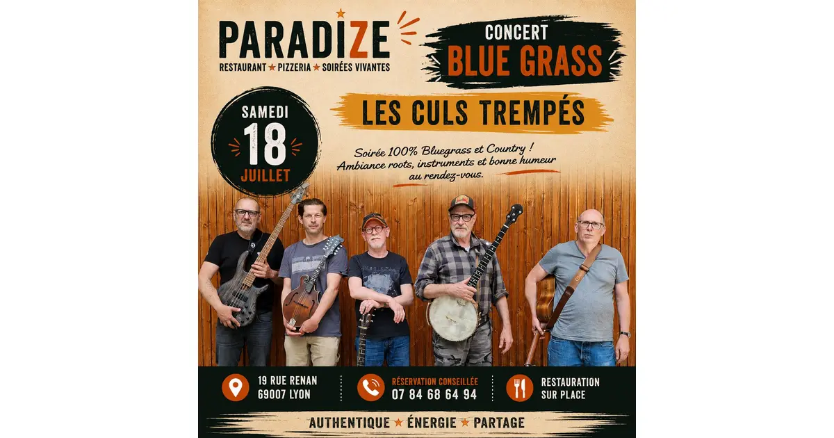 Diner Concert FOLK Blue grass