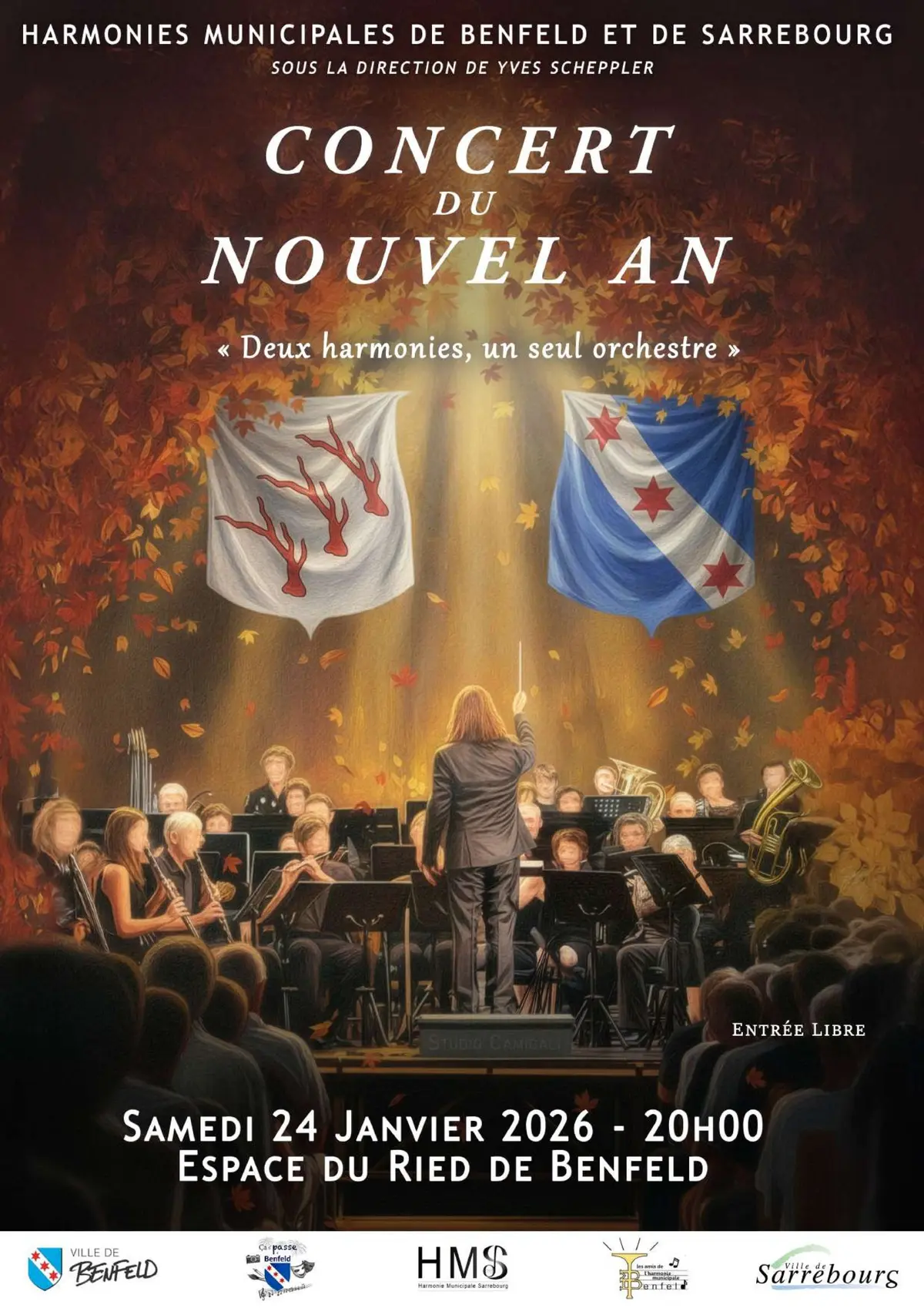 Concert du Nouvel An des Harmonies municipales de Benfeld et Sarrebourg