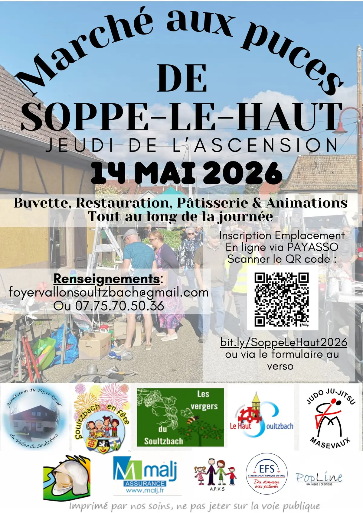Marché aux puces de l'Ascension de SOPPE LE HAUT - 37e édition