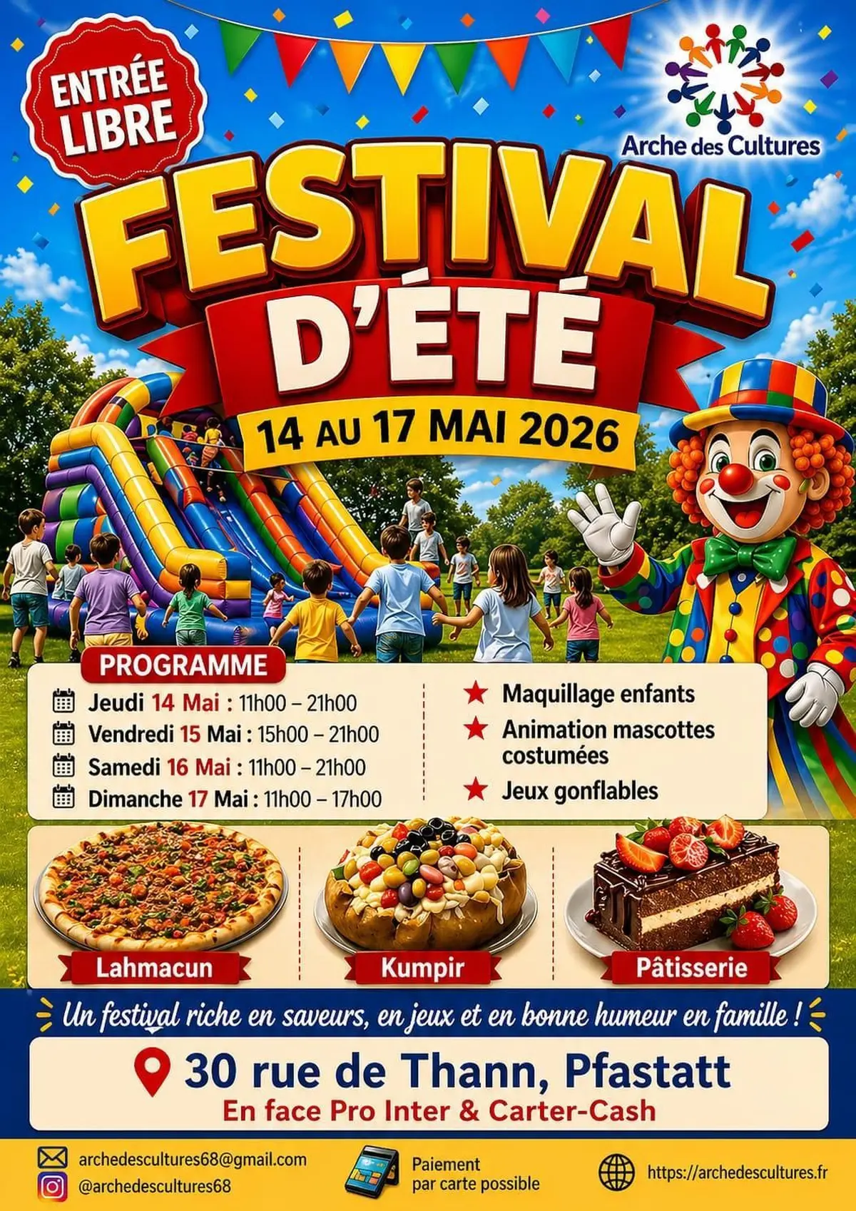 Festival d’Été à Pfastatt : 4 jours de fête pour toute la famille !