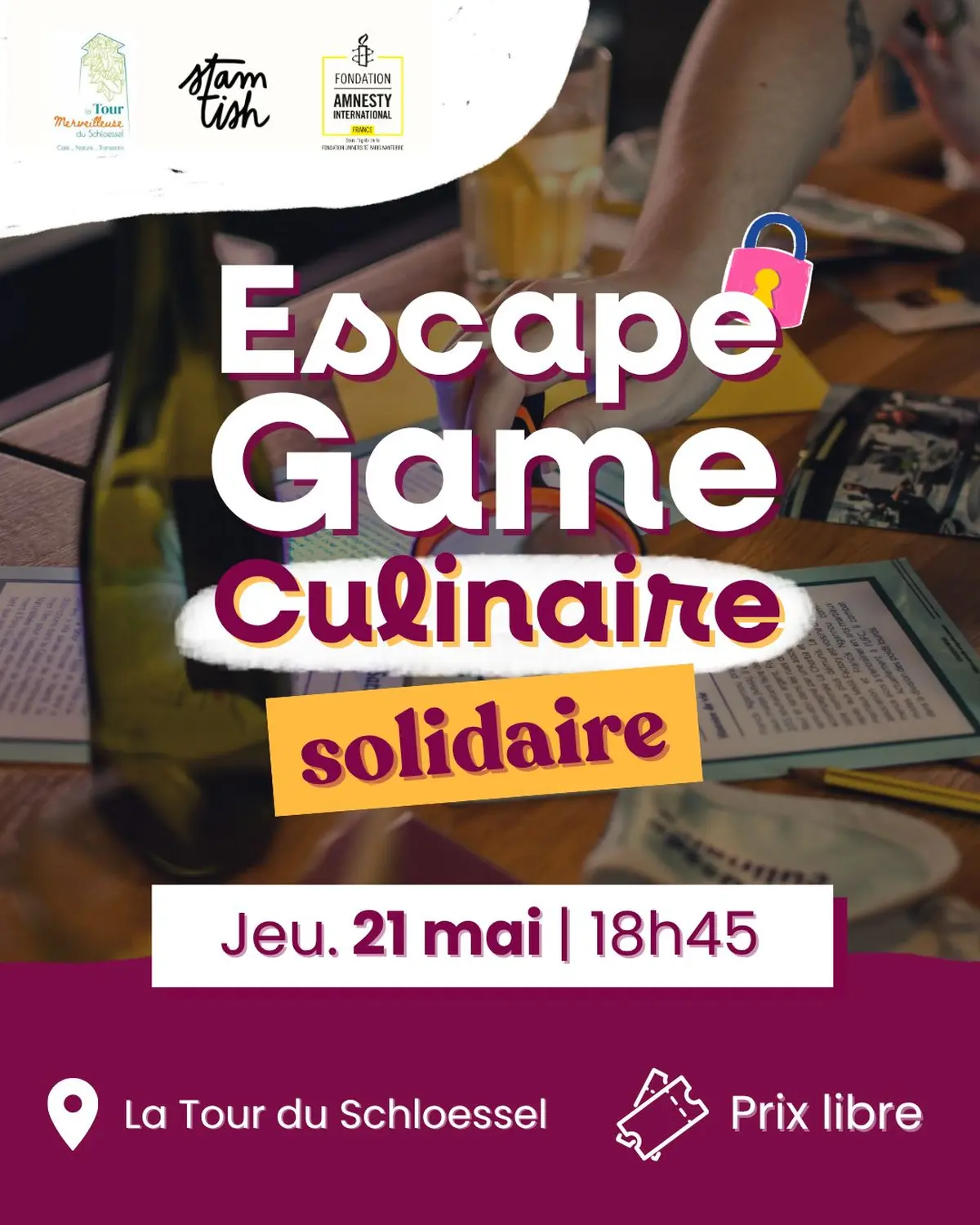 Escape Game Culinaire Solidaire