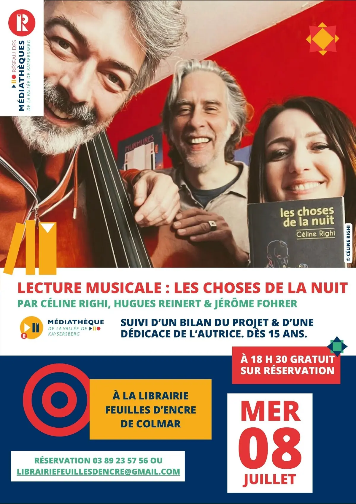  Lecture musicale des “Choses de la nuit”, Bilan & dédicace