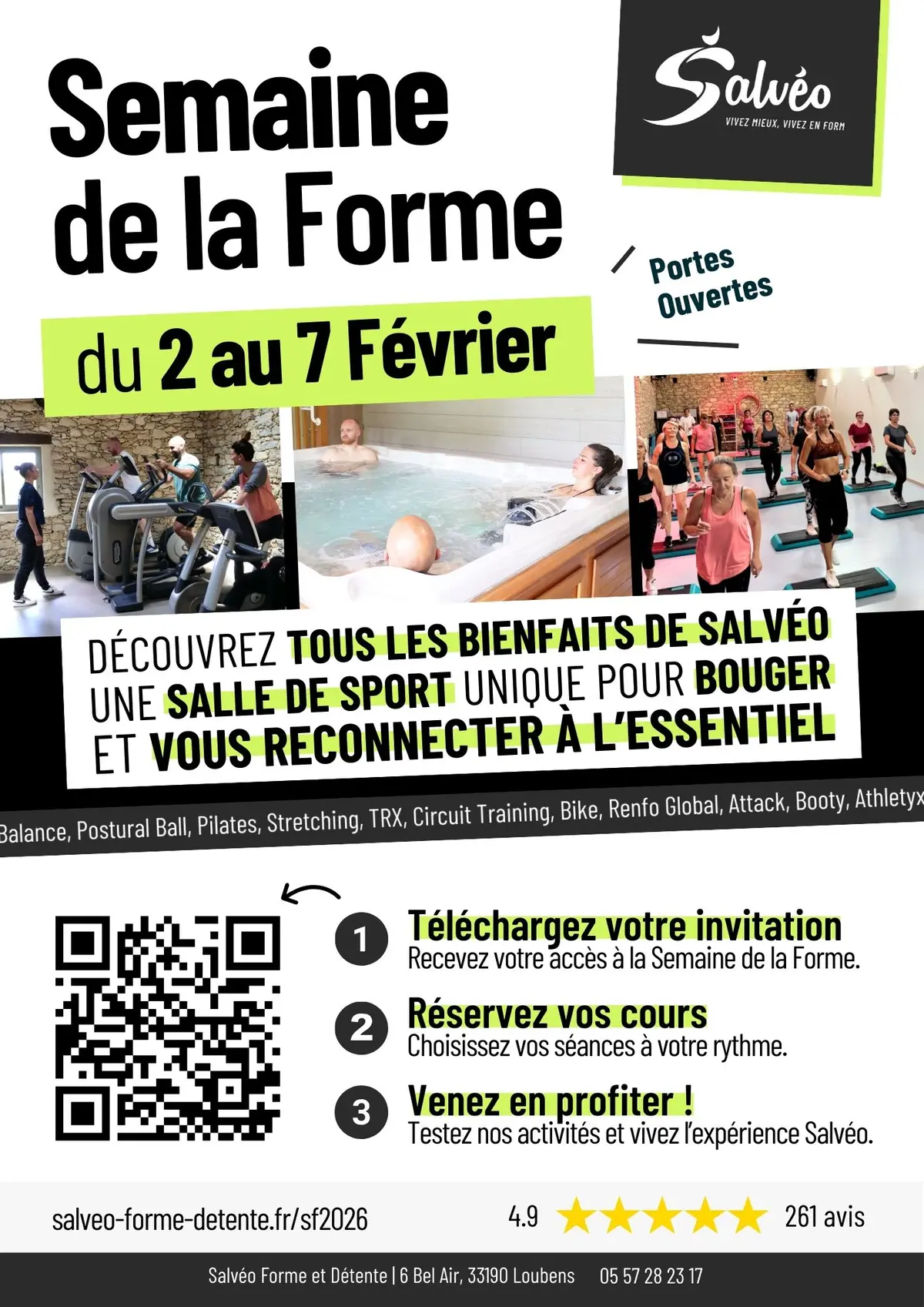 Semaine Découverte Gratuite chez Salvéo à Loubens