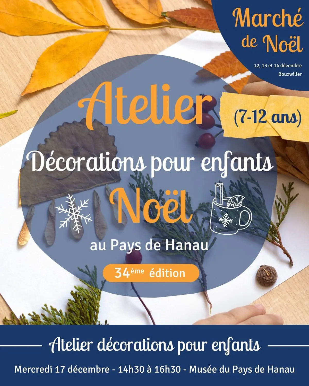 Atelier bricolage de Noël pour enfants 7-12 ans