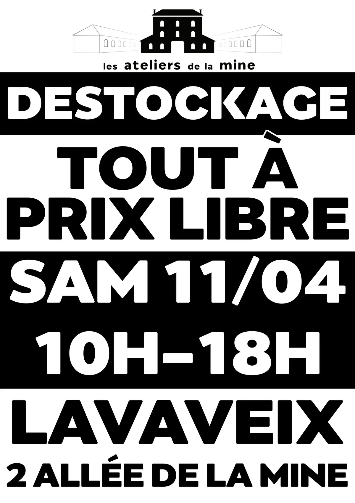 Destockage- Tout à prix libre