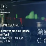 Webinaire HEC Paris : Séance d’information sur l'Executive MSc en finance