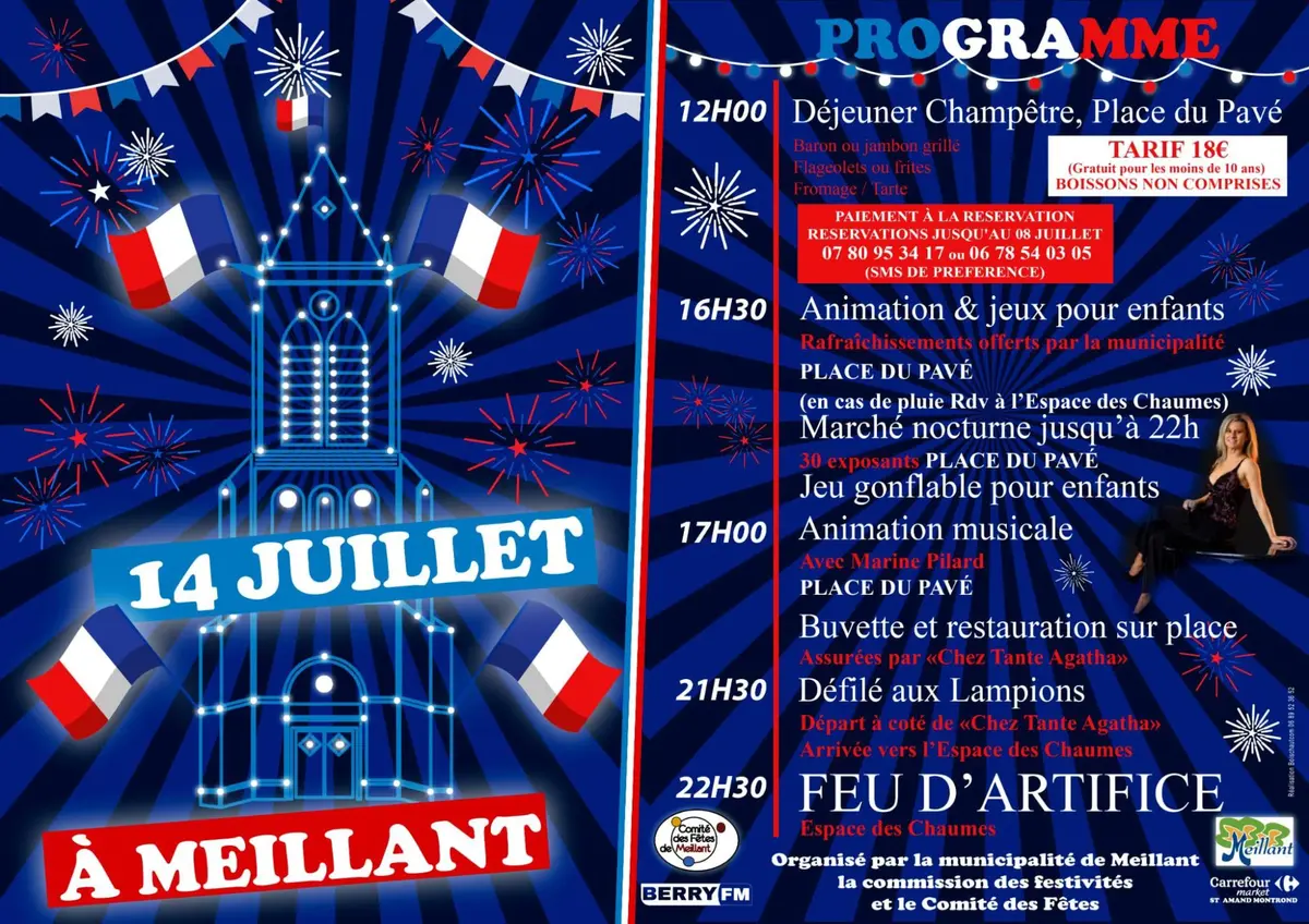 14 juillet à Meillant