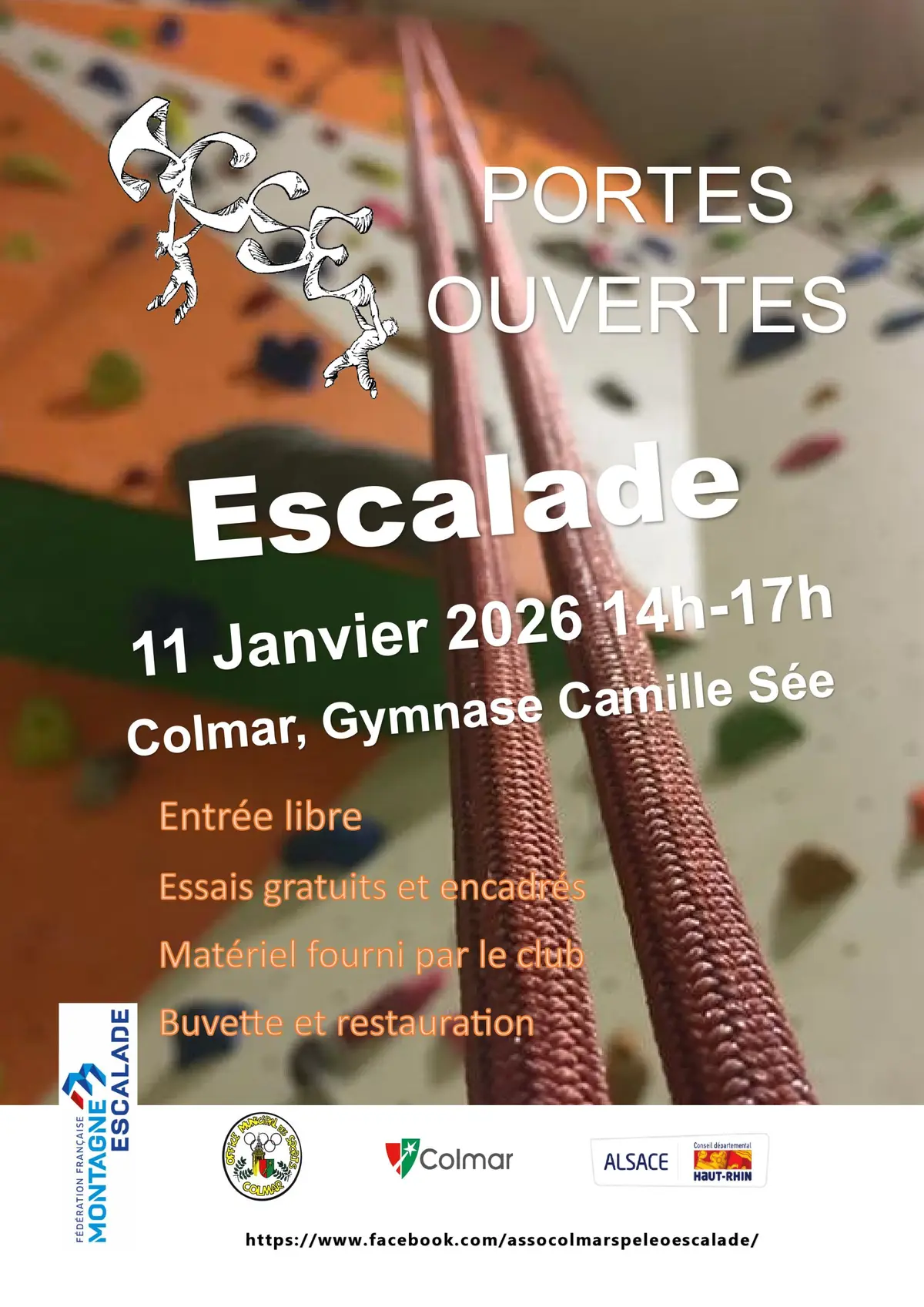 Portes ouvertes de club d'escalade