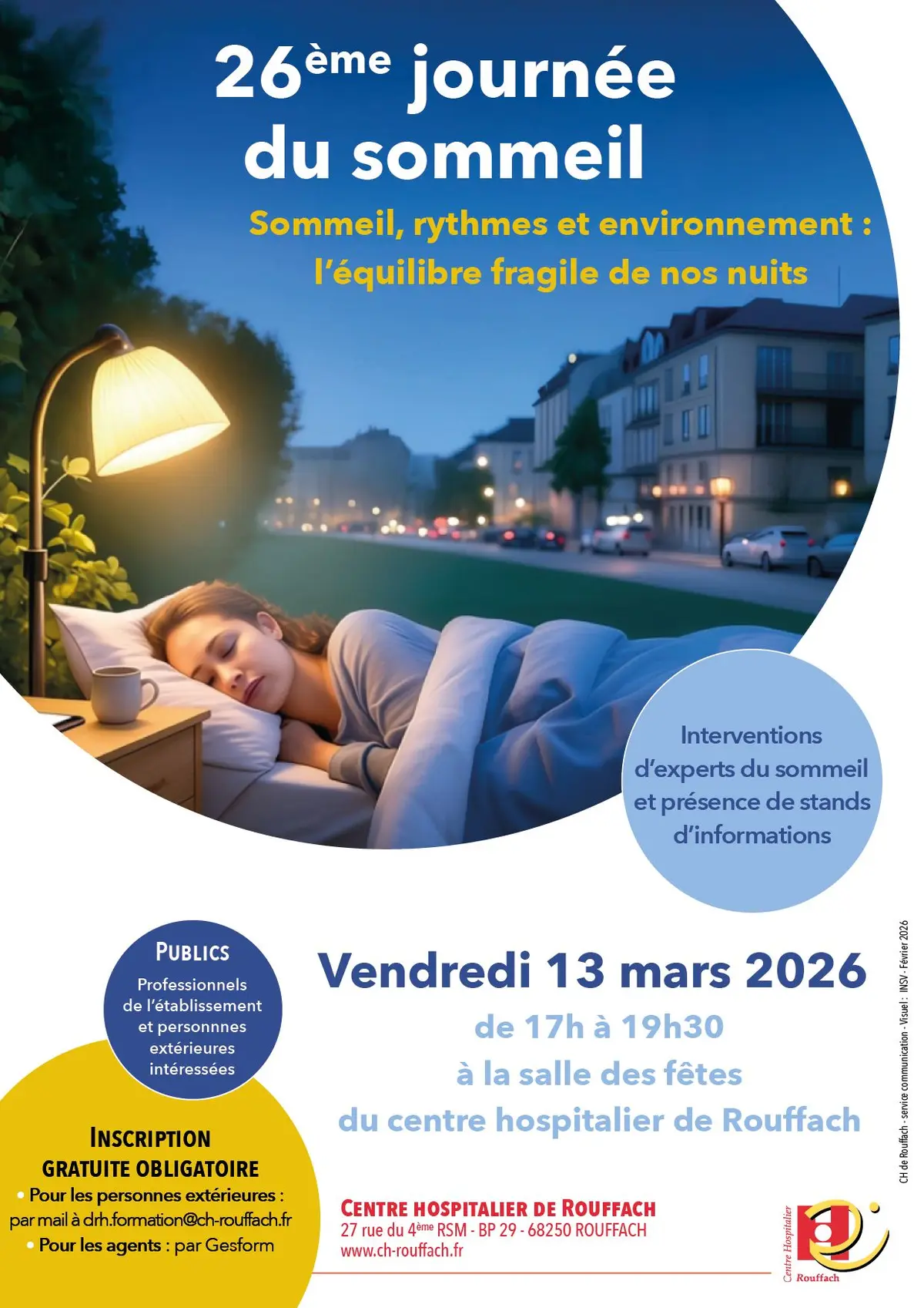 Conférence sur le sommeil au centre hospitalier de Rouffach
