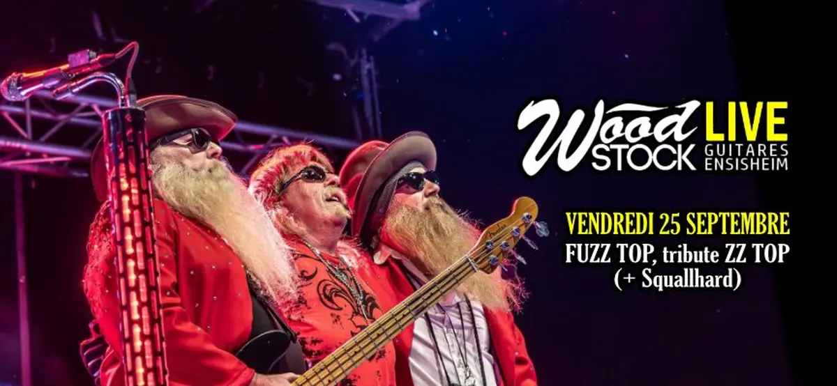 Fuzz Top, tribute to ZZ Top + Squallhard chez Wood Stock Guitares Ensisheim