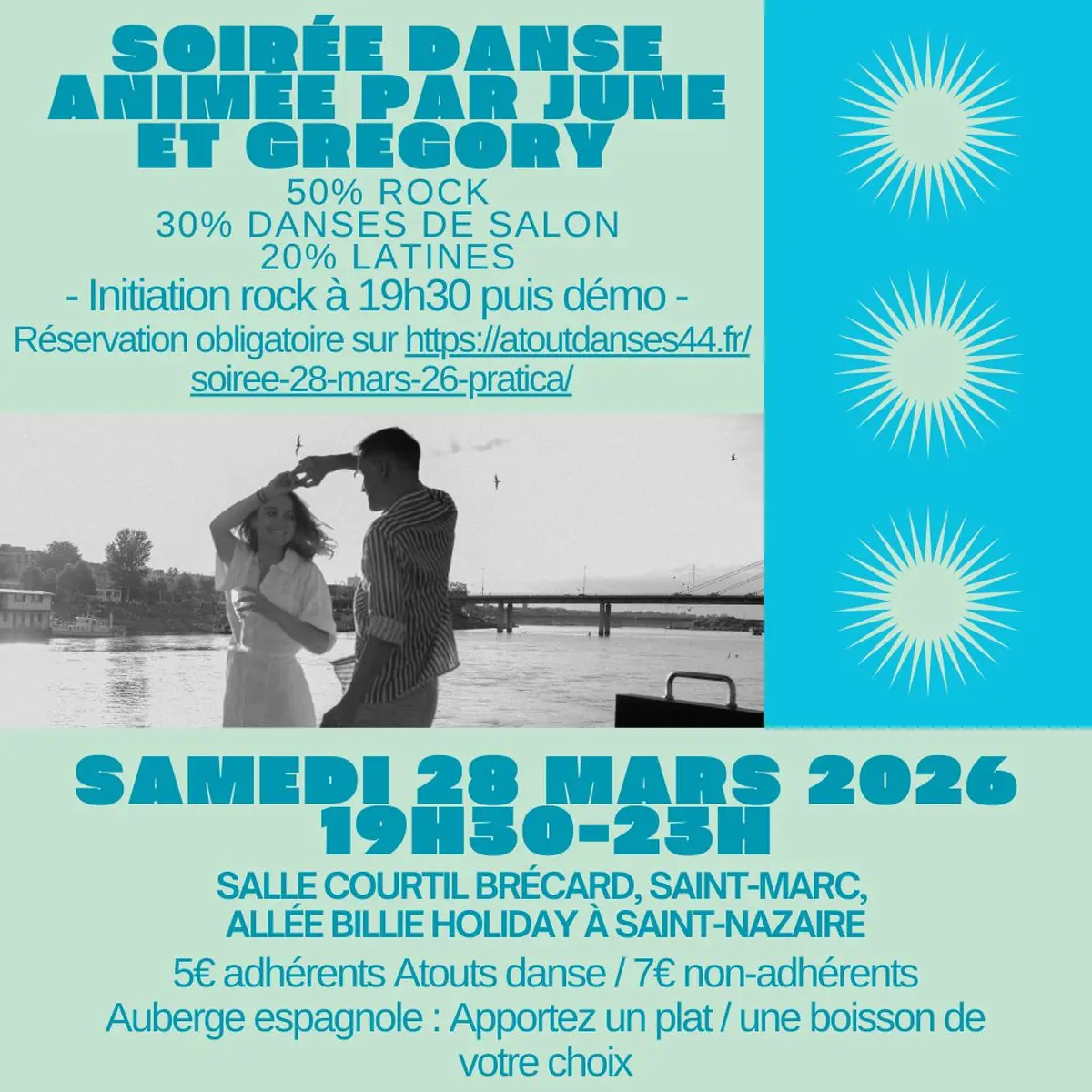 Inititation rock + Soirée rock / Danses de salon / Danses Latines