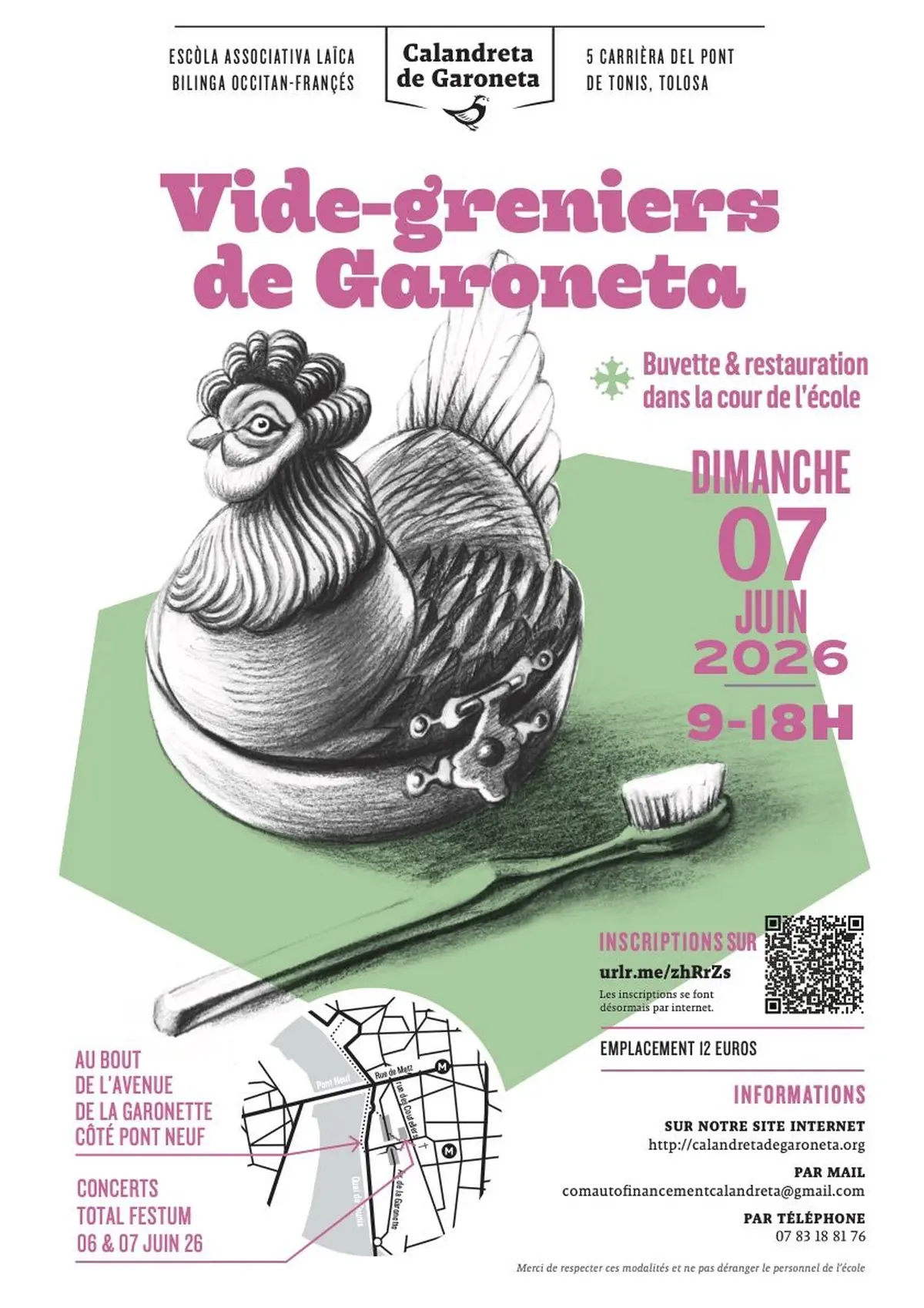 Vide grenier Calandreta de Garoneta