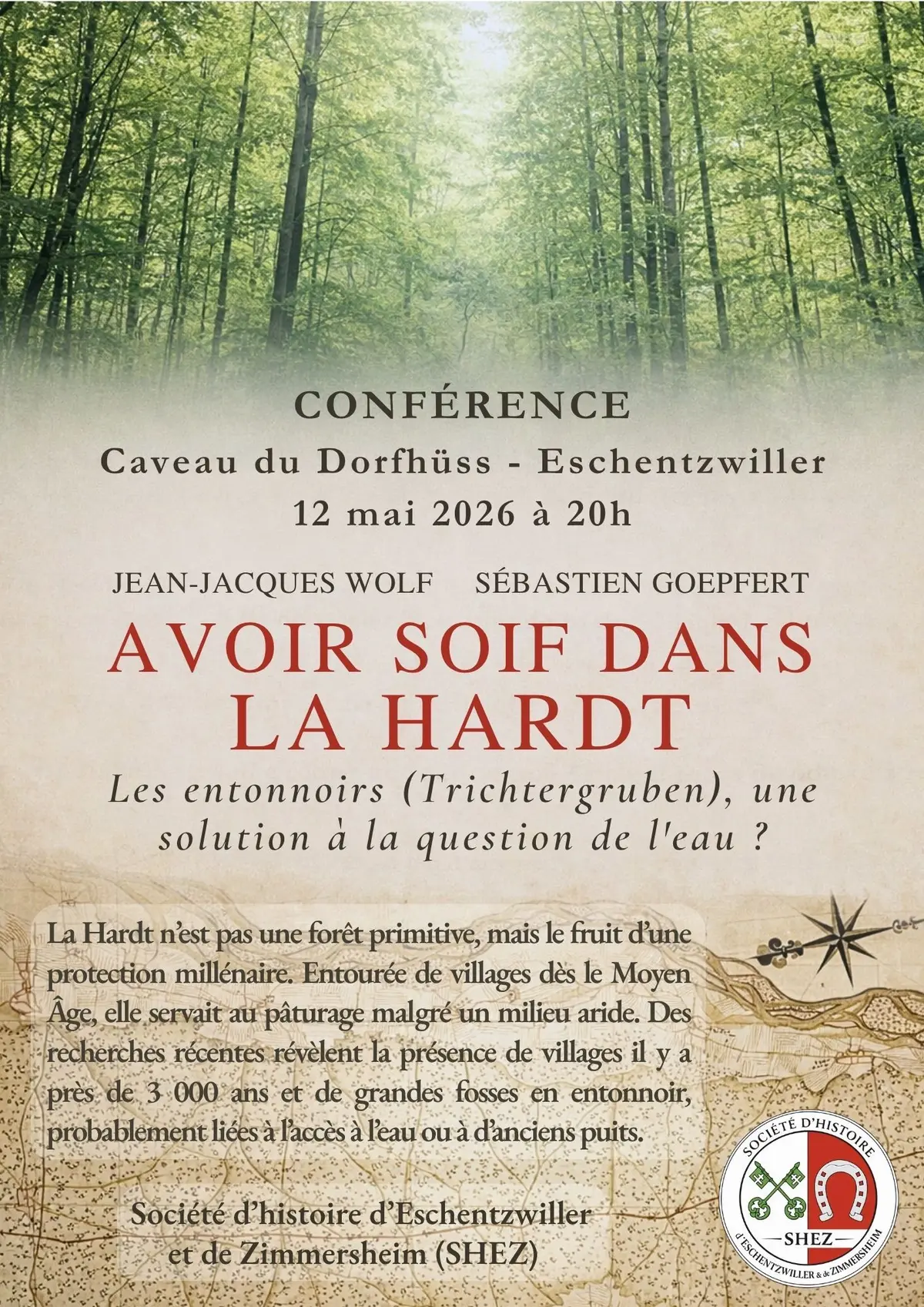AVOIR SOIF DANS LA HARDT - Les entonnoirs, une solution à la question de l'eau ?