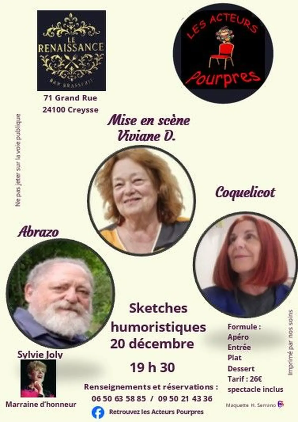 Dîner spectacle café théâtre 