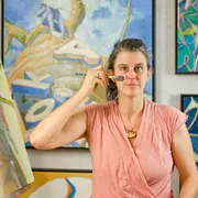 Atelier et cours peinture Hochstatt: Géraldine, l'image écrite