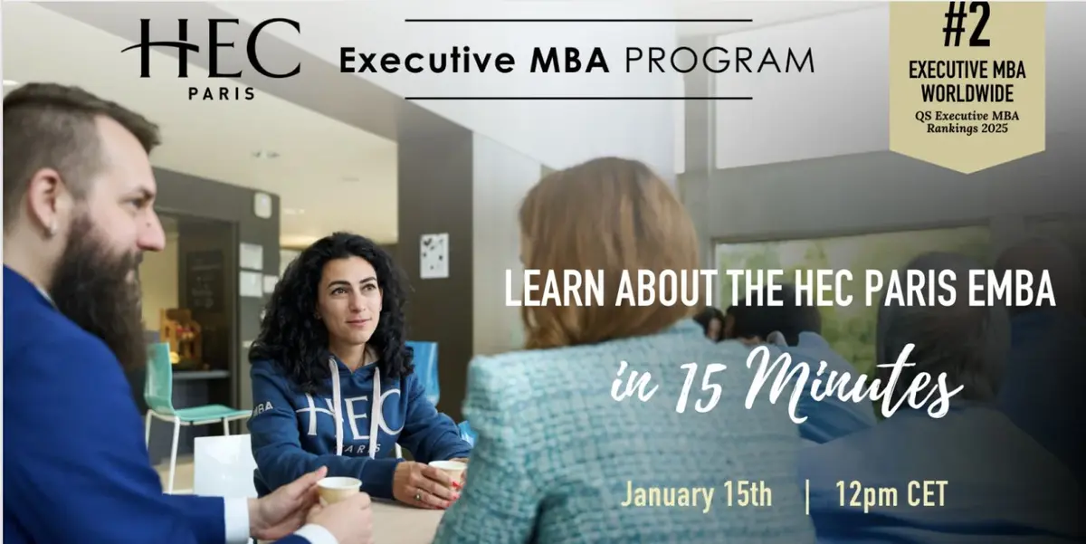 Découvrez le programme EMBA de HEC Paris en 15 minutes