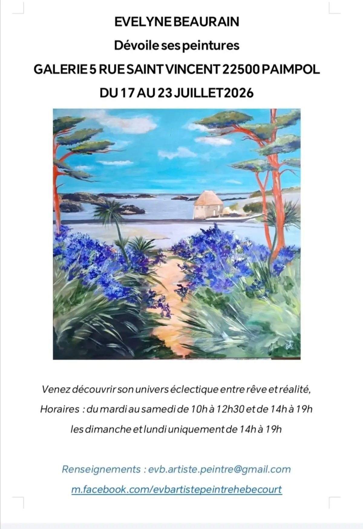 Evelyne Beaurain dévoile ses peintures 