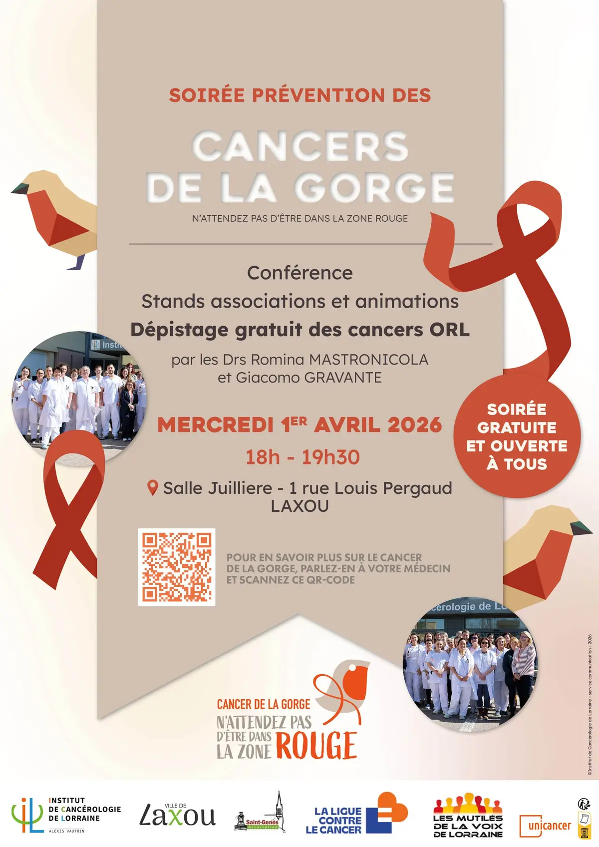 Soirée prévention des cancers de la gorge