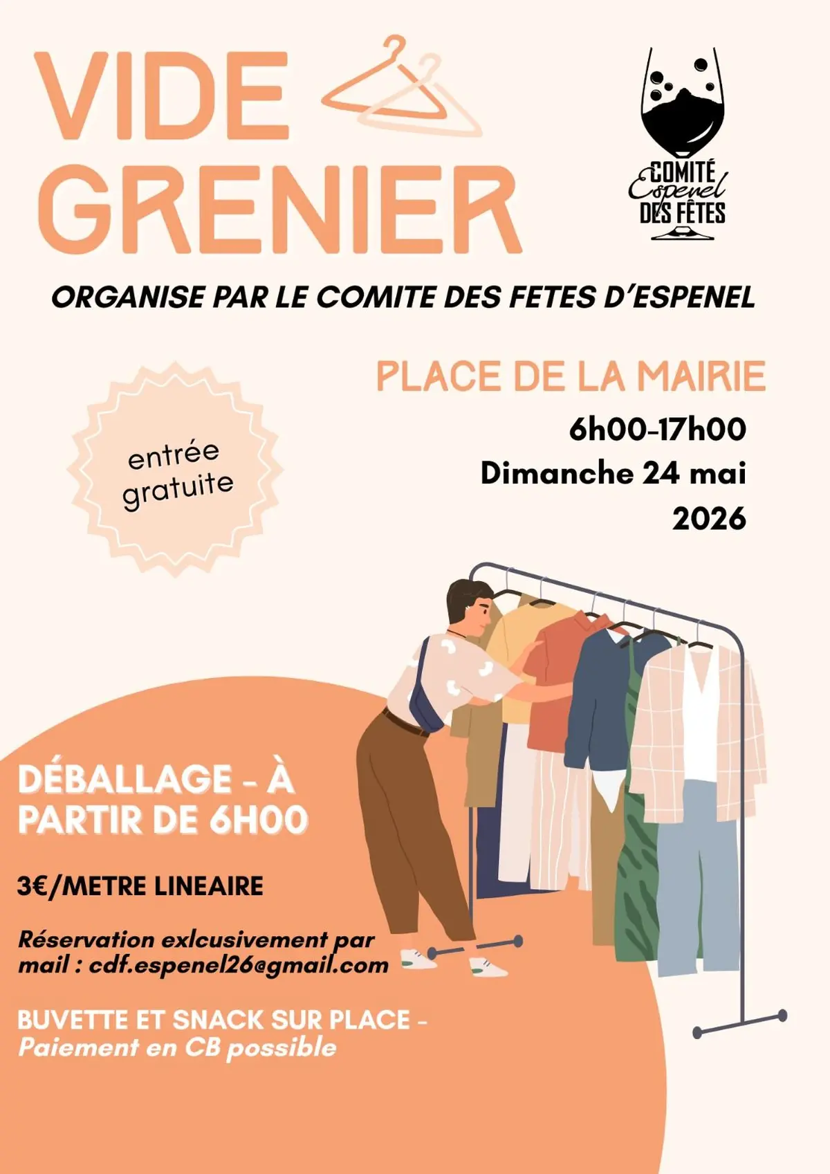 Vide grenier du comité des fêtes d'Espenel