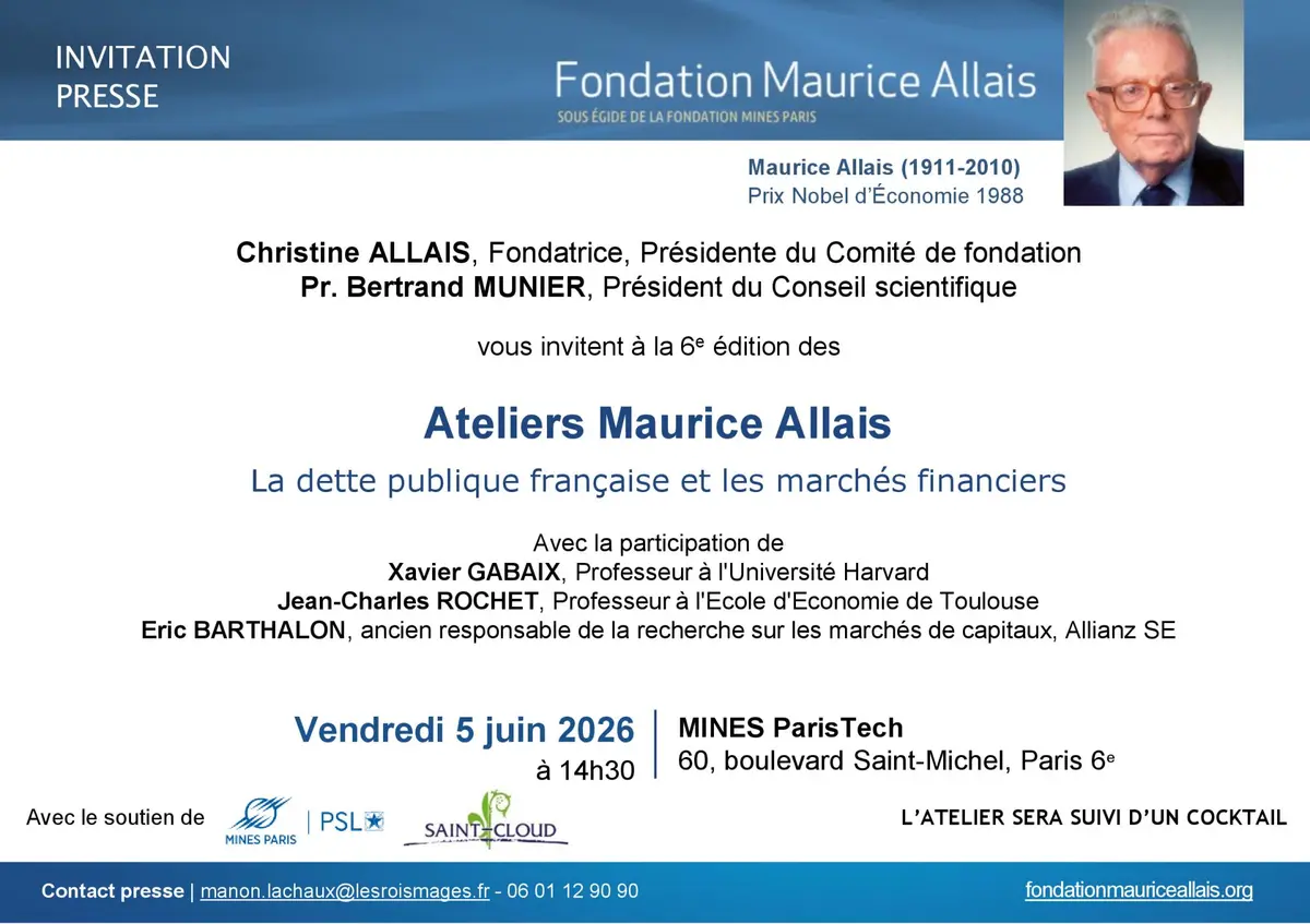 6ᵉ édition de l'Atelier Maurice Allais