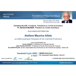 6ᵉ édition de l'Atelier Maurice Allais