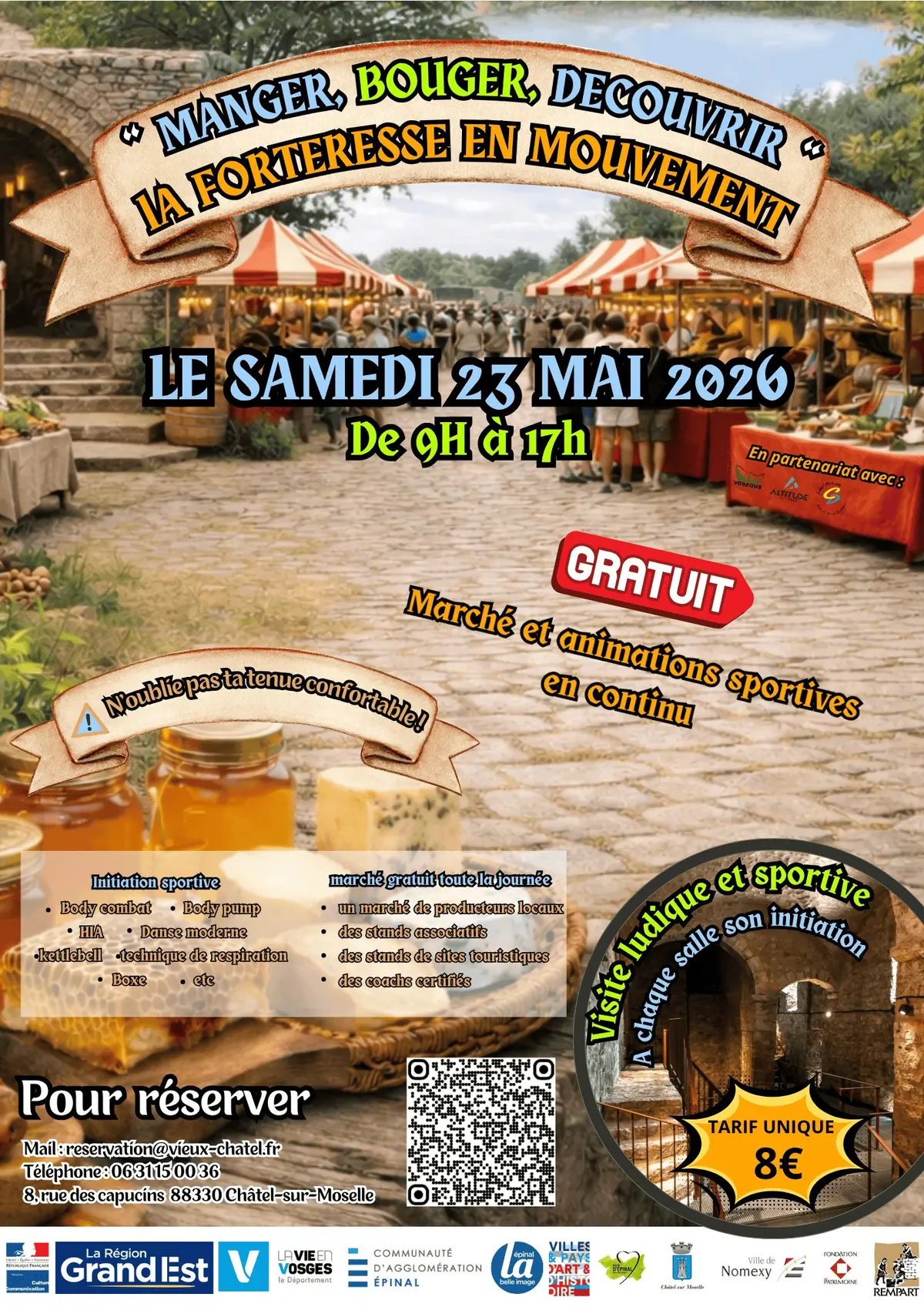 Forteresse en mouvement : Manger, Bouger et Découvrir