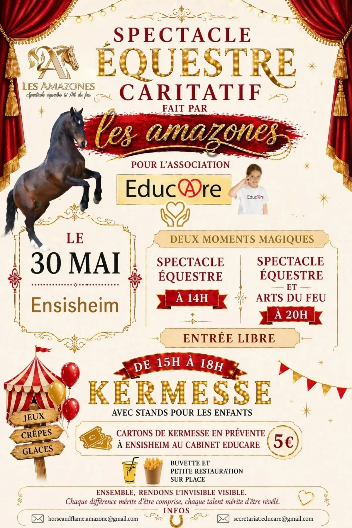 Spectacle équestre et kermesse 