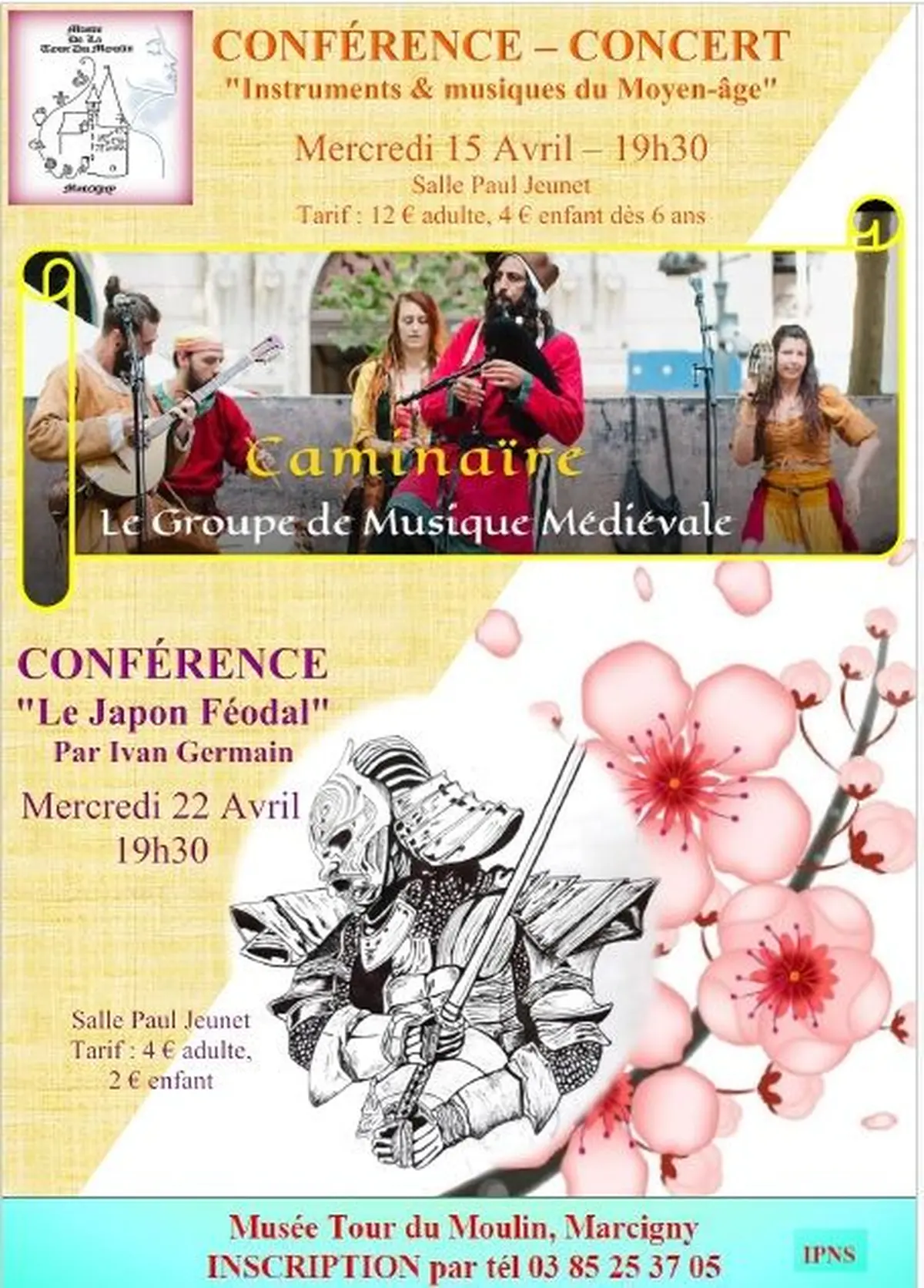 Conférences - Concert Musiques médiévales et Le Japon féodal