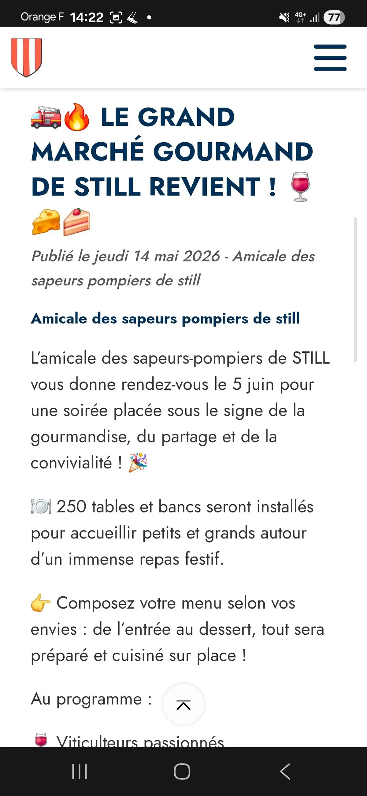 grand marché gourmand de STILL
